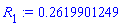 R[1] := .2619901249