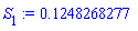 S[1] := .1248268277