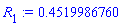 R[1] := .4519986760