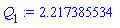 Q[1] := 2.217385534