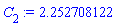 C[2] := 2.252708122
