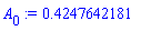 A[0] := .4247642181