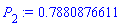 P[2] := .7880876611