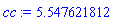 cc := 5.547621812