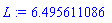 L := 6.495611086