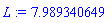 L := 7.989340649