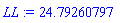 LL := 24.79260797