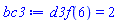 d3f(6) = 2