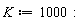 K := 1000