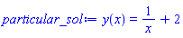 y(x) = 1/x+2