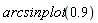 arcsinplot(.9)