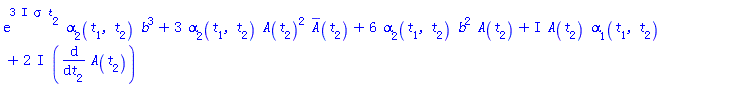exp((3*I)*sigma*t[2])*alpha[2](t[1], t[2])*b^3+3*alpha[2](t[1], t[2])*A(t[2])^2*(conjugate(A))(t[2])+6*alpha[2](t[1], t[2])*b^2*A(t[2])+I*A(t[2])*alpha[1](t[1], t[2])+(2*I)*(diff(A(t[2]), t[2]))