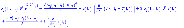 alpha[2](t[1], t[2])*b^3*exp(I*C(t[2]))+(3/8)*alpha[2](t[1], t[2])*a(t[2])^3-a(t[2])*(diff(3*sigma*t[2]-C(t[2]), t[2]))+3*alpha[2](t[1], t[2])*b^2*a(t[2])+((1/2)*I)*a(t[2])*alpha[1](t[1], t[2])+I*(diff(a(t[2]), t[2]))