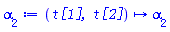 proc (t1, t2) options operator, arrow; alpha[2] end proc