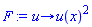 proc (u) options operator, arrow; u(x)^2 end proc