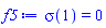 sigma(1) = 0