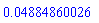 0.4884860026e-1