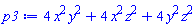 4*x^2*y^2+4*x^2*z^2+4*y^2*z^2