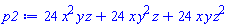 24*x^2*y*z+24*x*y^2*z+24*x*y*z^2