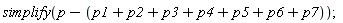 simplify(p-p1-p2-p3-p4-p5-p6-p7)