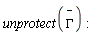 unprotect(`#mover(mi("&Gamma;",fontstyle = "normal"),mo("&uminus0;"))`):