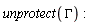 unprotect(GAMMA):