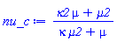 (kappa2*mu+mu2)/(kappa*mu2+mu)
