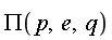 PI(p, e, q)