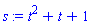 t^2+t+1