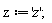 z := 'z';
