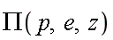PI(p, e, z)