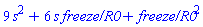 9*s^2+6*s*`freeze/R0`+`freeze/R0`^2