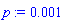 p := 0.1e-2