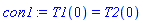 con1 := T1(0) = T2(0)