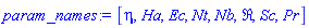 [eta, Ha, Ec, Nt, Nb, Re, Sc, Pr]