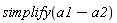 simplify(a1-a2)