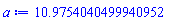 10.9754040499940952