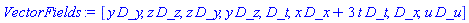 [_DG([["vector", "Euc", []], [[[2], y]]]), _DG([["vector", "Euc", []], [[[3], z]]]), _DG([["vector", "Euc", []], [[[2], z]]]), _DG([["vector", "Euc", []], [[[3], y]]]), _DG([["vector", "Euc", []], [[[4], 1]]]), _DG([["vector", "Euc", []], [[[1], x], [[4], 3*t]]]), _DG([["vector", "Euc", []], [[[1], 1]]]), _DG([["vector", "Euc", []], [[[5], u]]])]