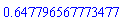 .647796567773477