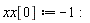 xx[0] := -1: