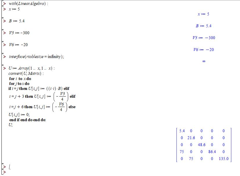 Matrix From X To X As Opposed To 1 X Mapleprimes