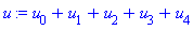 u[0](x)+u[1](x)+u[2](x)+u[3](x)+u[4](x)