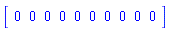 Vector[row]([0, 0, 0, 0, 0, 0, 0, 0, 0, 0])