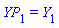 YP[1] = Y[1]