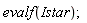 evalf(Istar)