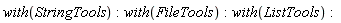 with(StringTools); with(FileTools); with(ListTools)