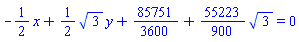 -(1/2)*x+(1/2)*3^(1/2)*y+85751/3600+(55223/900)*3^(1/2) = 0