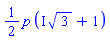 (1/2)*p*(I*3^(1/2)+1)