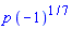 p*(-1)^(1/7)