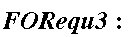 FORequ3: